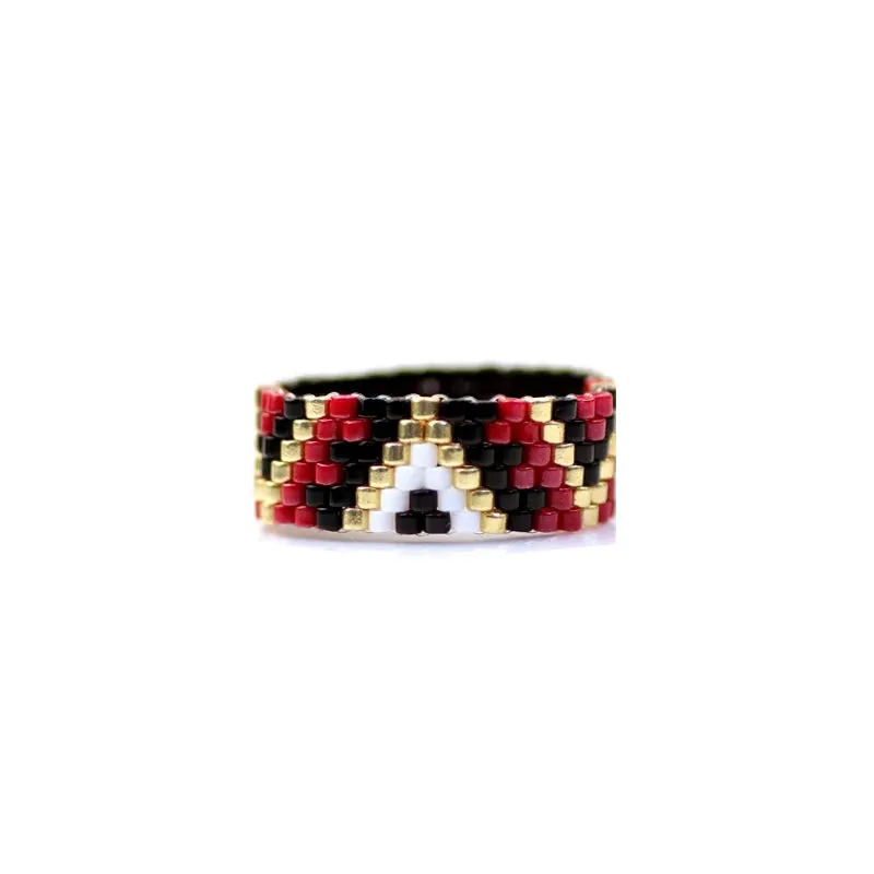 Fairywoo Handmade Bohemian Rings - Geometric Beaded