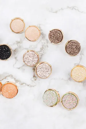 Fdruzy Round Post Earrings