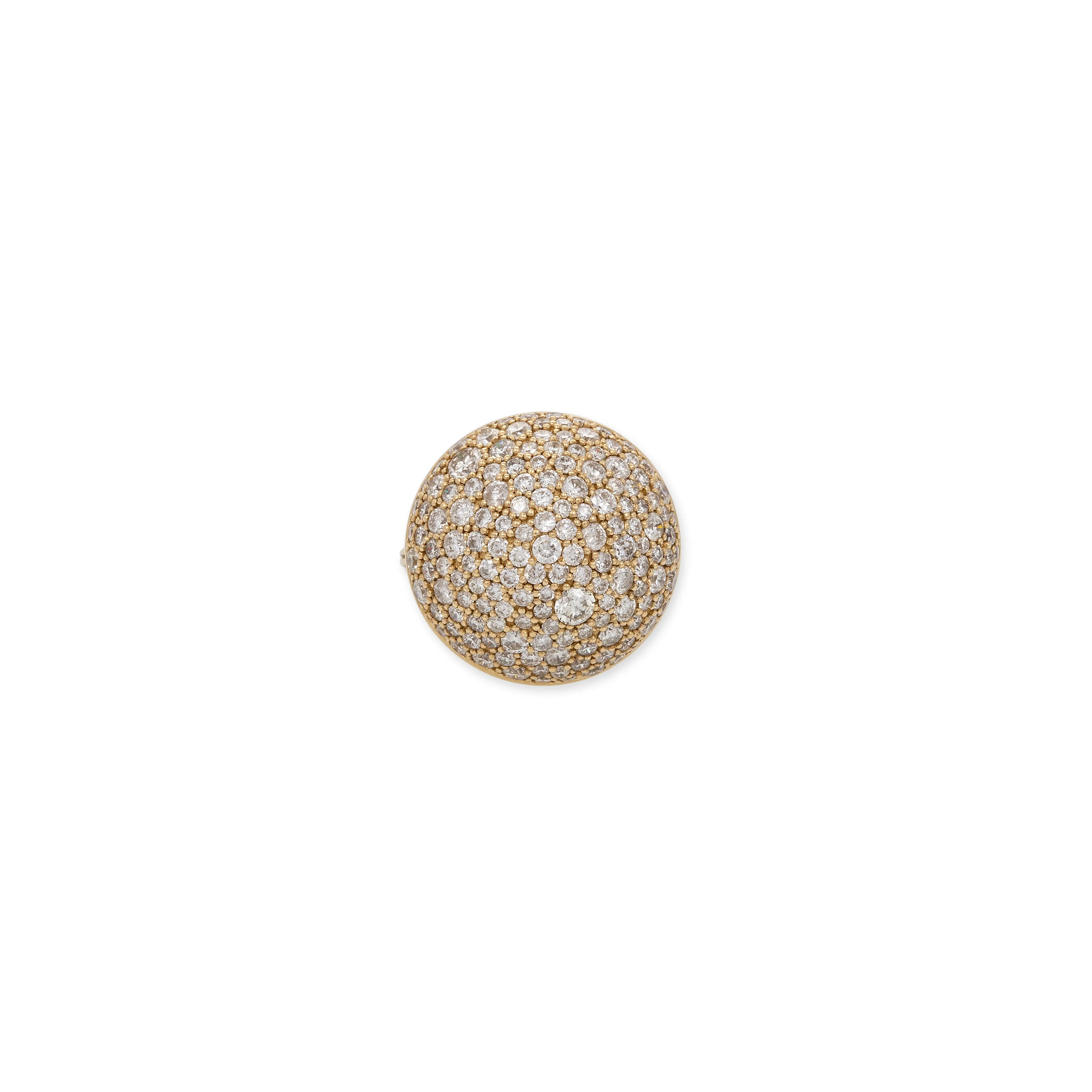 FULL PAVE DIAMOND MUSHROOM CAP RING