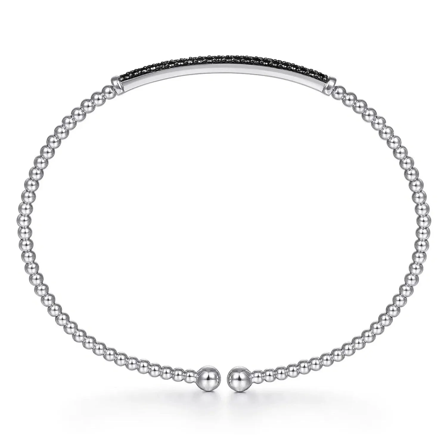 Gabriel & Co. Bujukan Pave Black Diamond Bar Bracelet