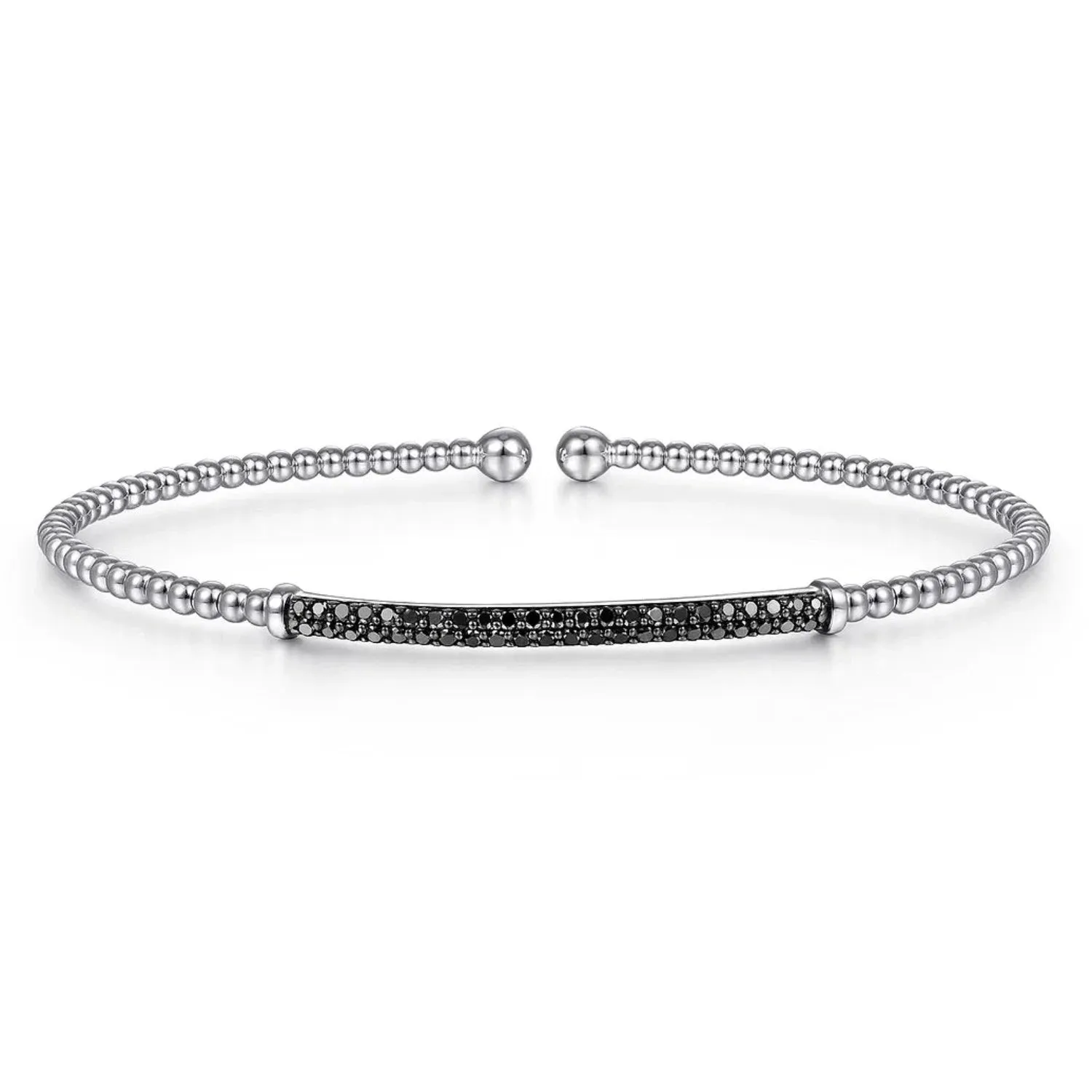 Gabriel & Co. Bujukan Pave Black Diamond Bar Bracelet