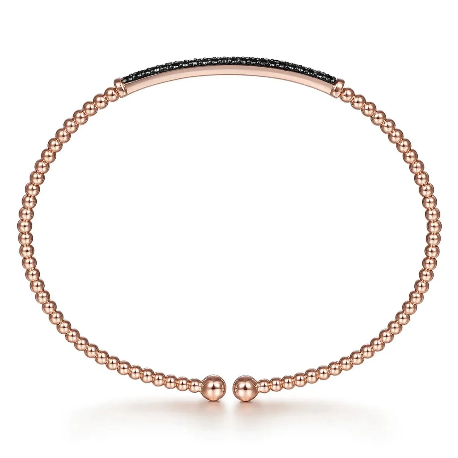 Gabriel & Co. Bujukan Pave Black Diamond Bar Bracelet