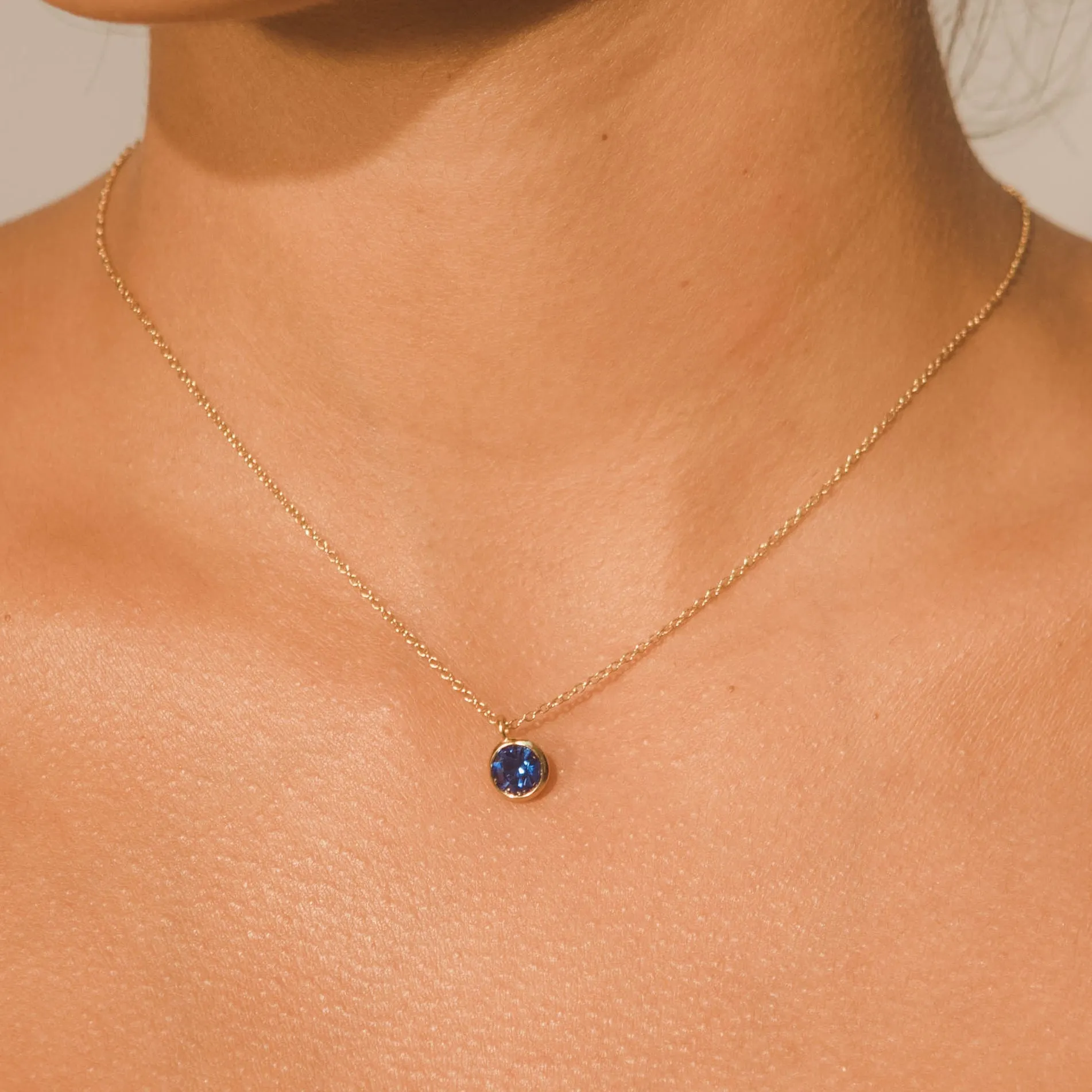 Gemstone Necklace - Sapphire