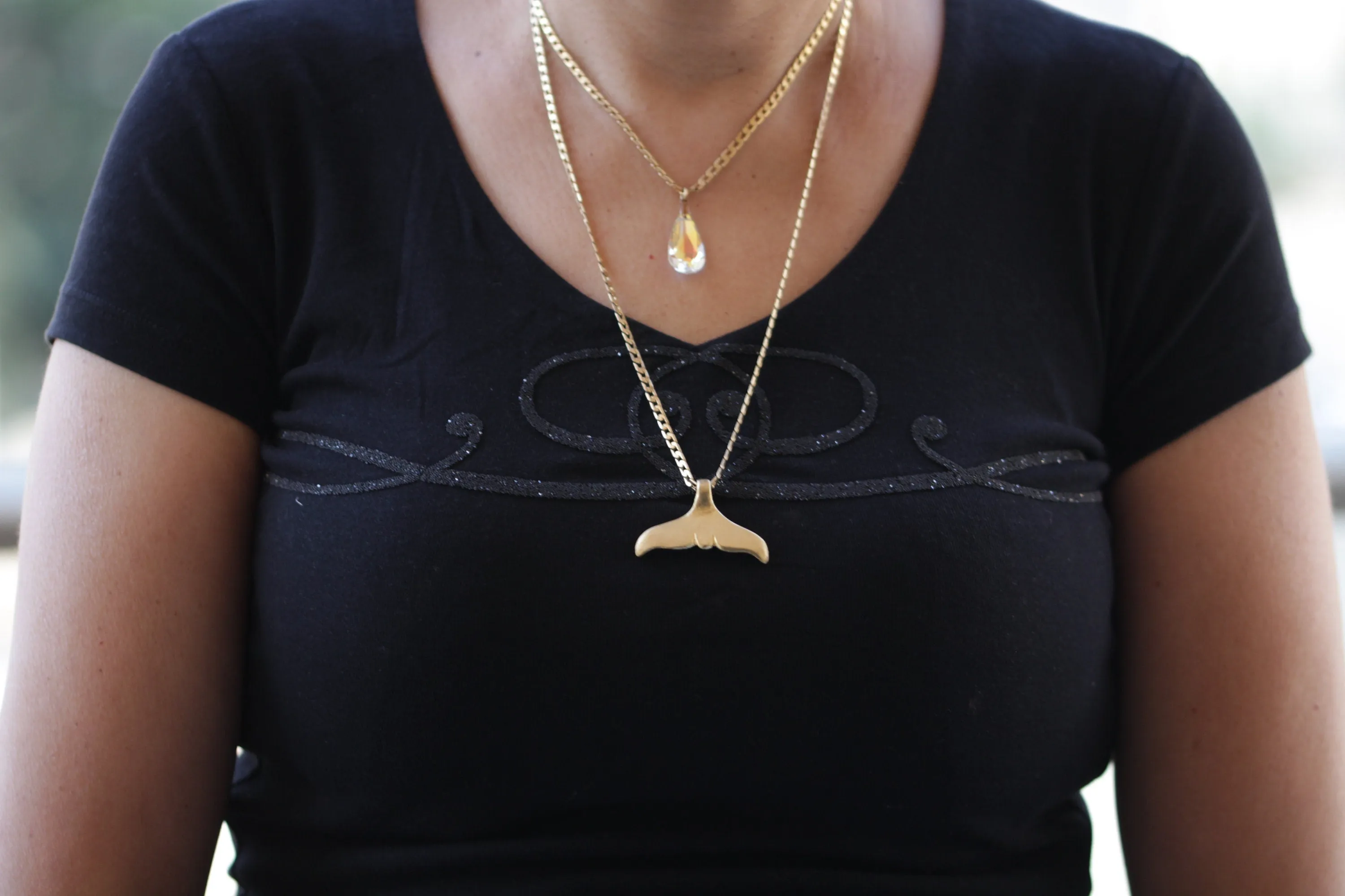 GOLD TAIL NECKLACE