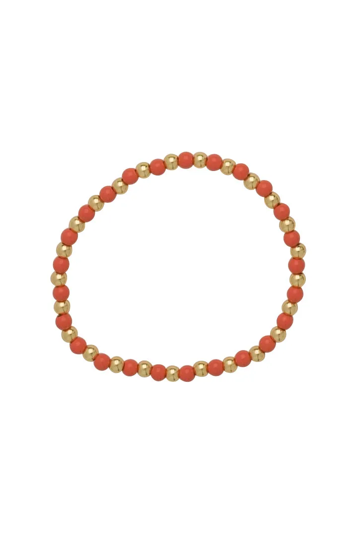 Golden Hour Bracelet A - Coral/Gold