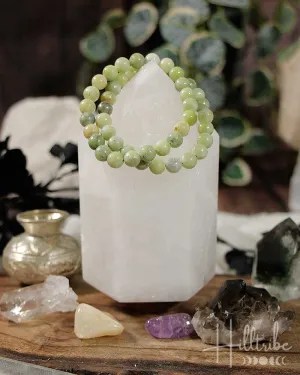 Green Jade Gemstone Power Bracelet 8mm