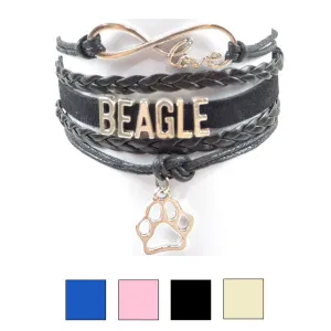 Infinity Love Beagle Bracelet