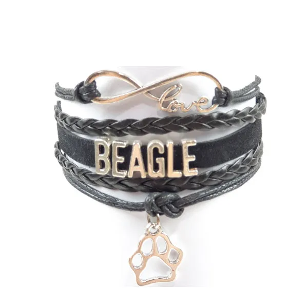 Infinity Love Beagle Bracelet