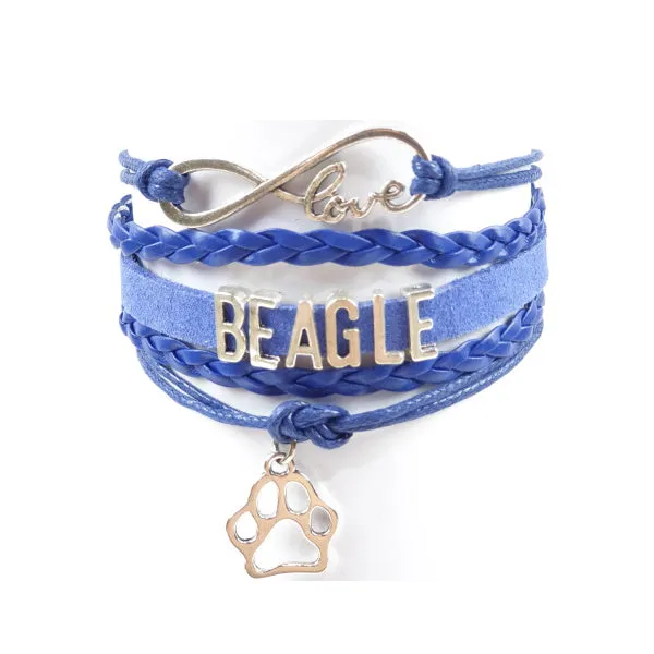 Infinity Love Beagle Bracelet