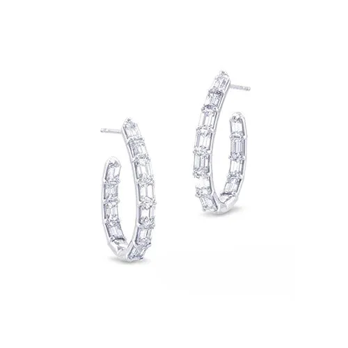 JB Star Platinum Diamond Earrings - EDH-2365