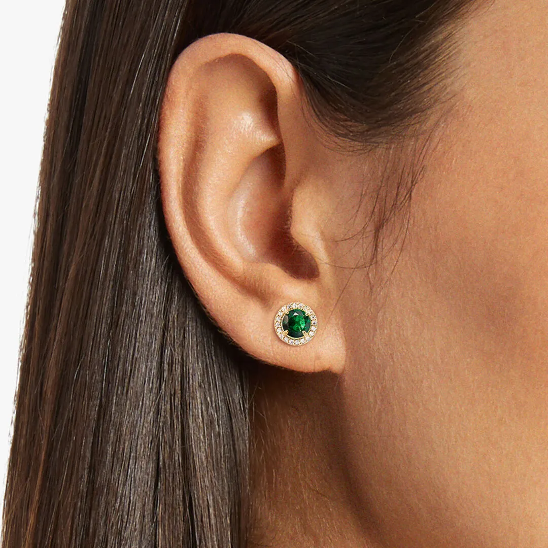 Kate Studs in Emerald