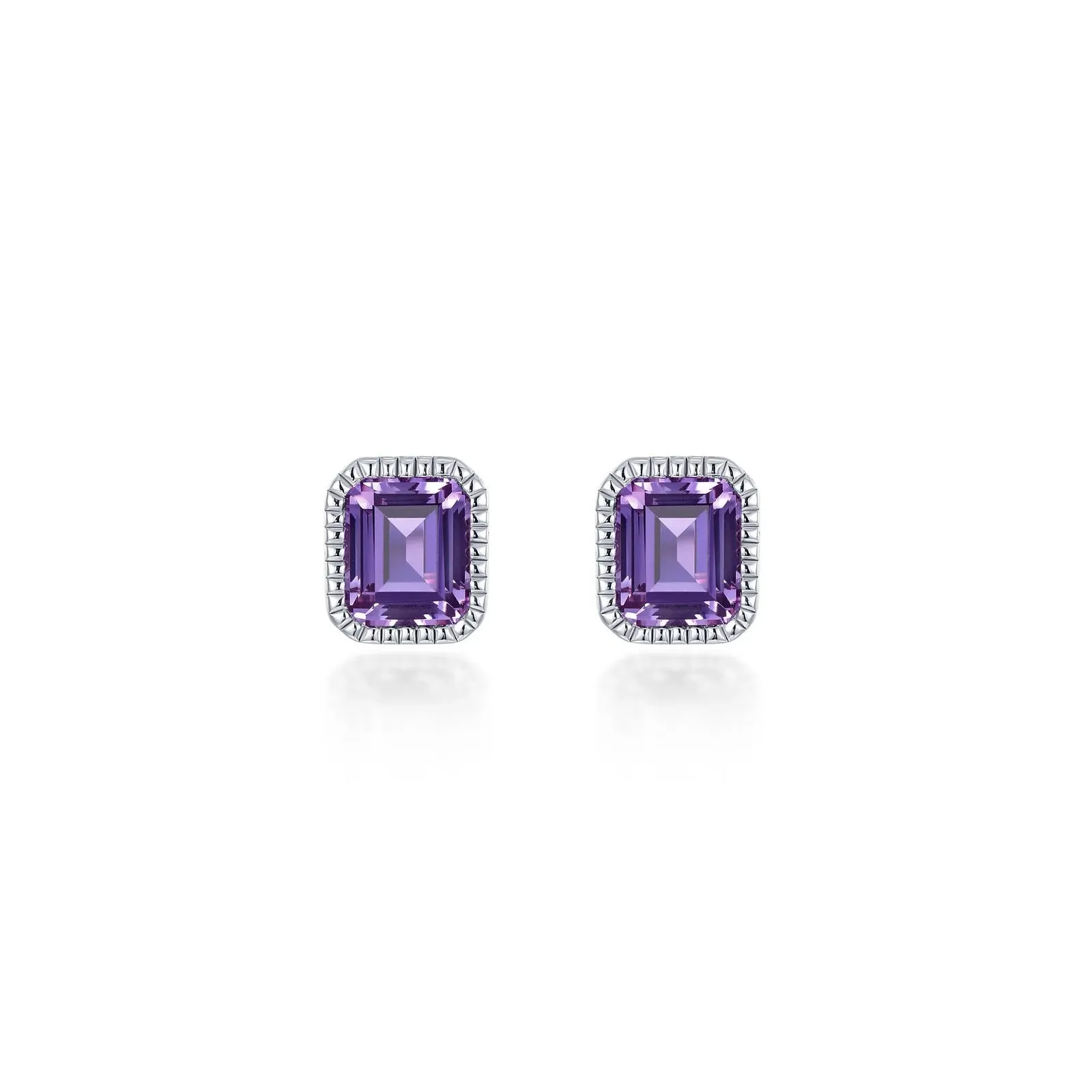 Lafonn February Birthstone Solitaire Stud Earrings BE008AMP00