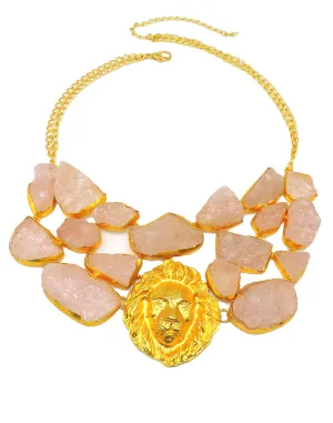 Lion & Rose Statement Necklace