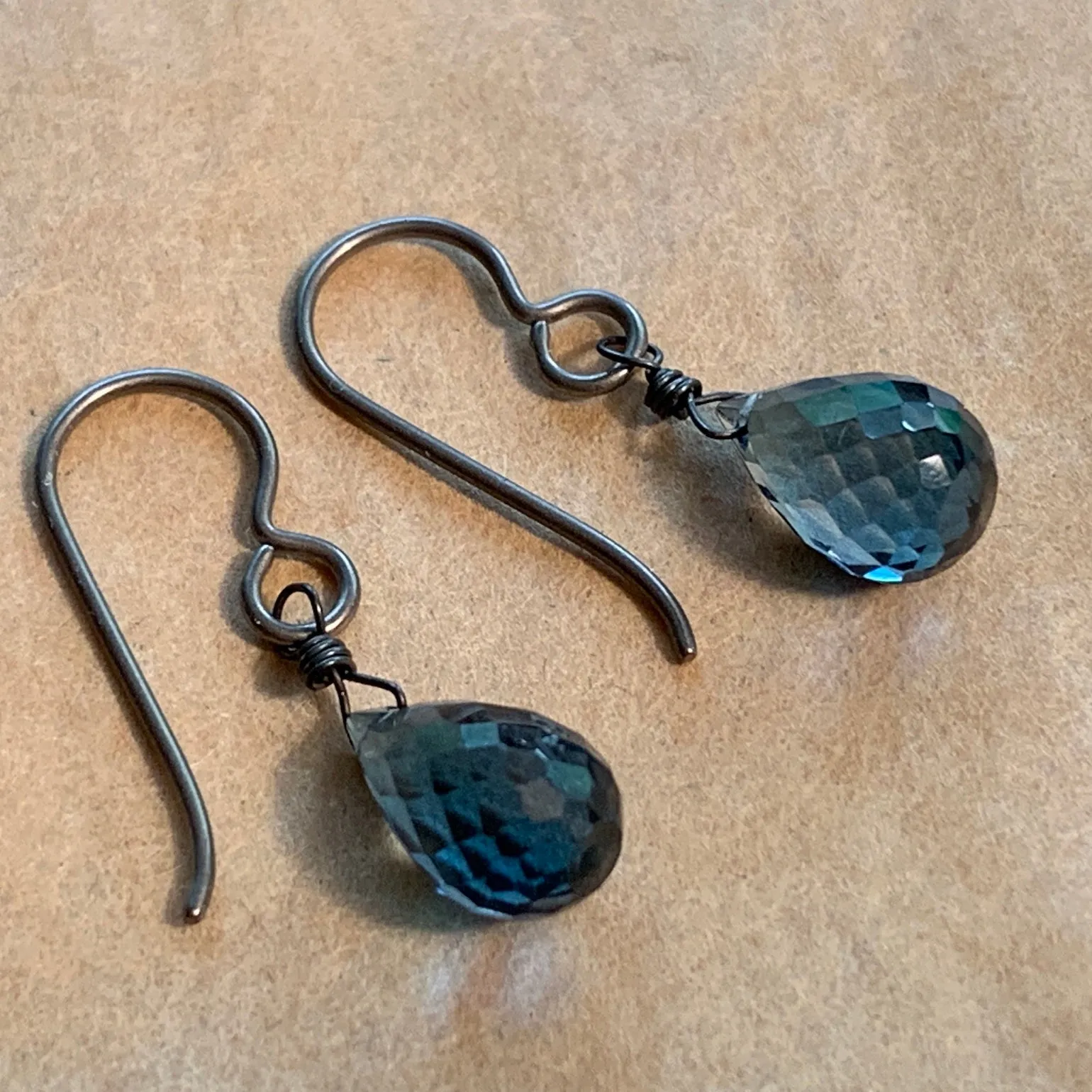 London Blue Topaz Earrings by Ruth