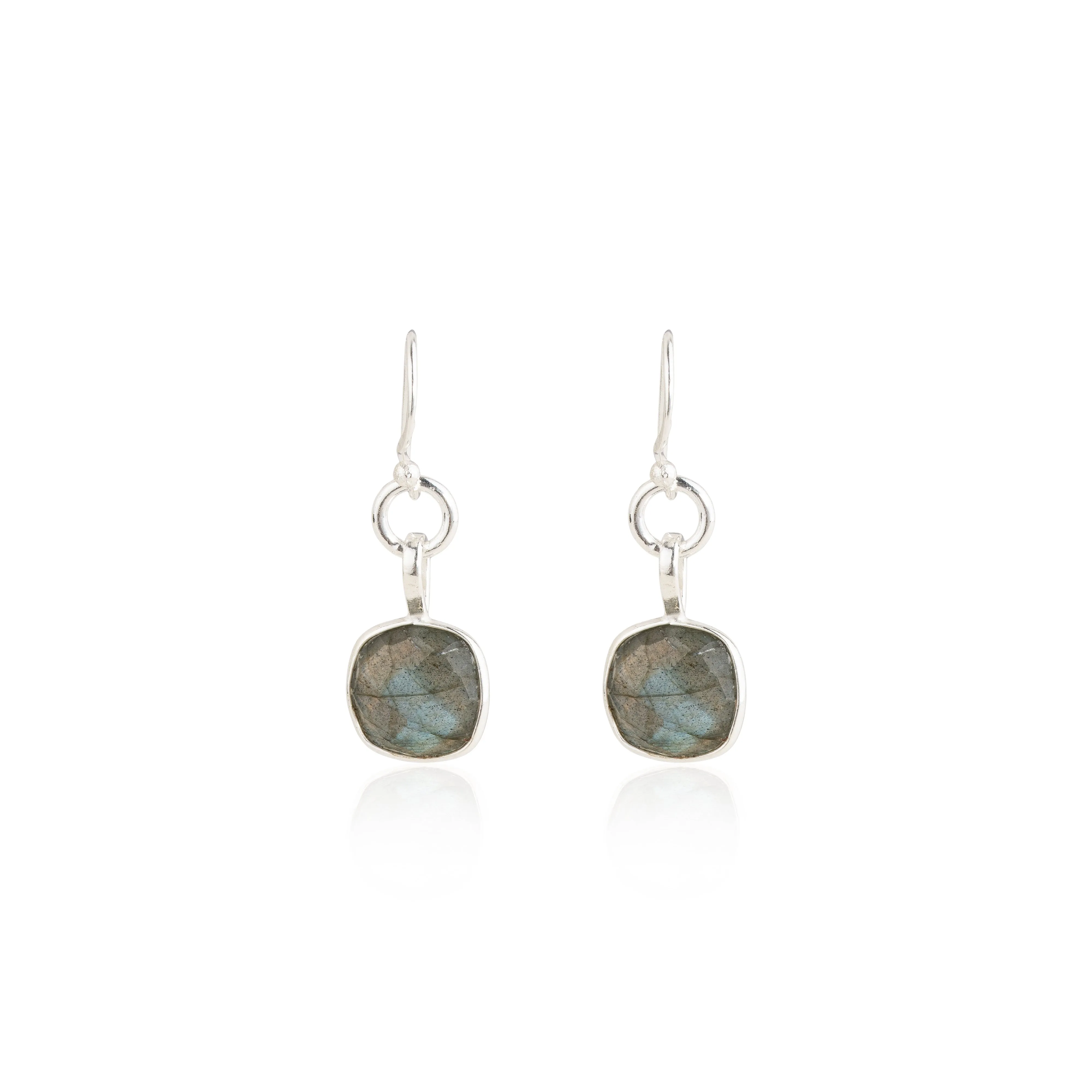 Maeve, Gemstone Drop Earrings, Sterling Silver