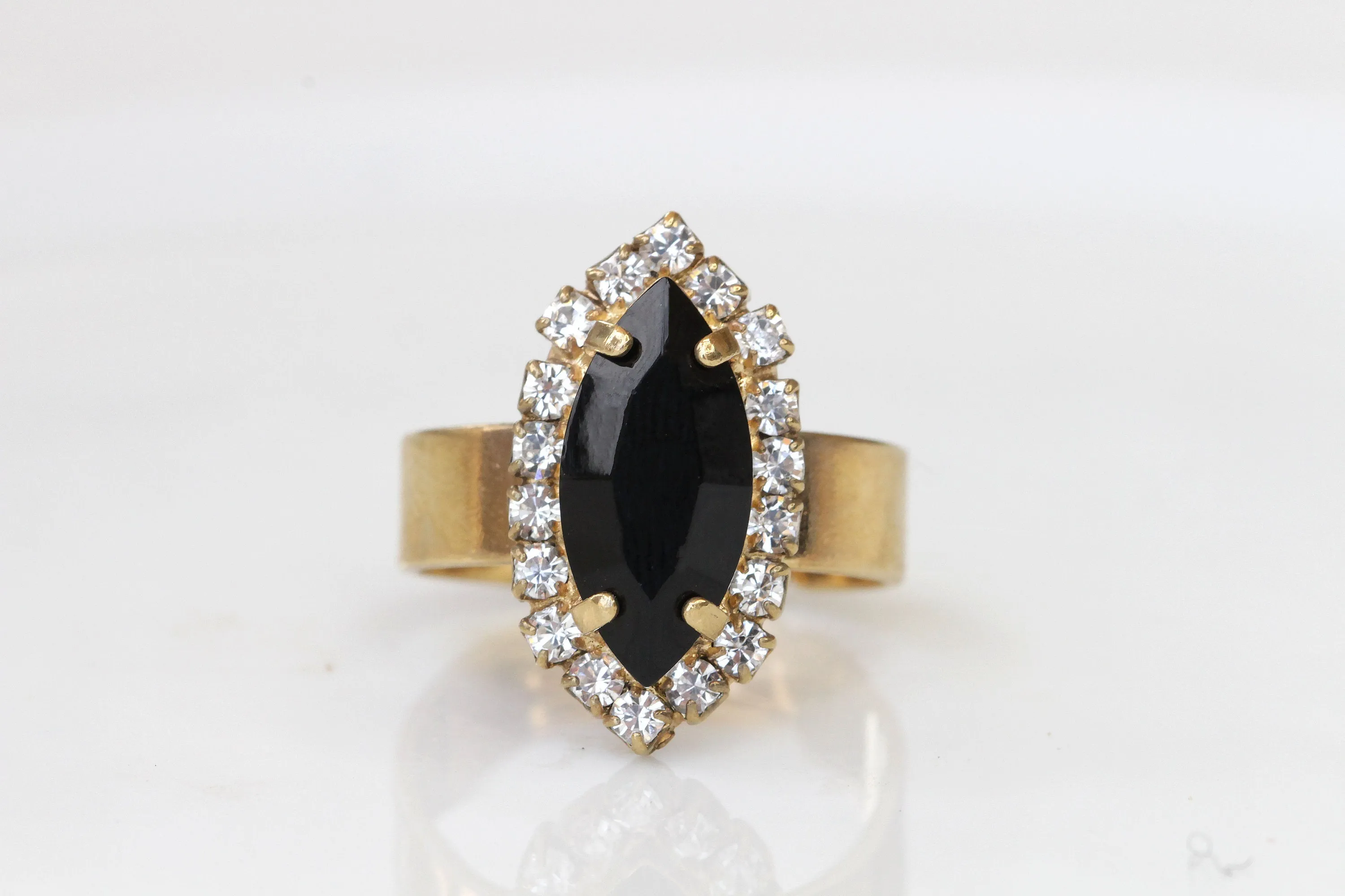 Marquise BLACK Ring