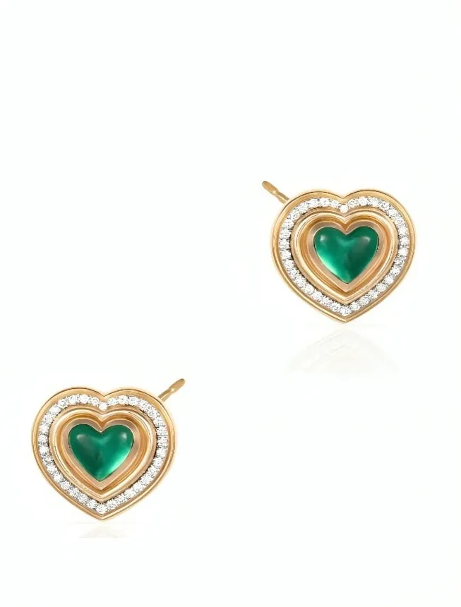 Mimette heart earrings