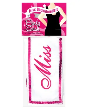 Miss Bachelorette Sash - Pink