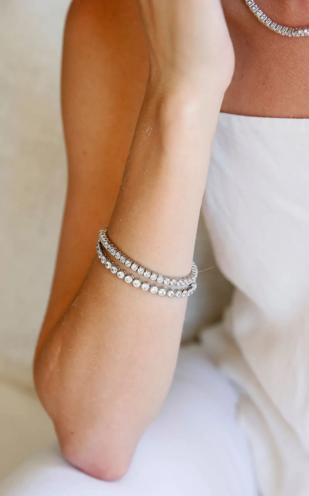 Moissanite Diamond Tennis Bracelet | Standard & Round