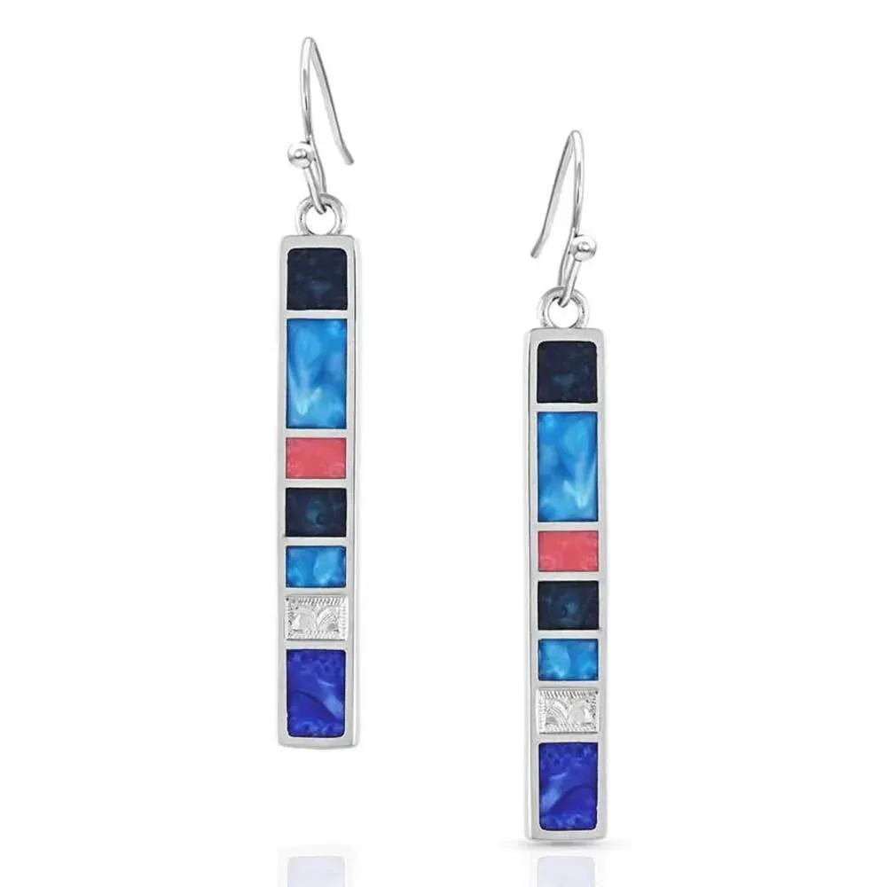 Montana Silversmith Wrangler Legends Denim Bar Earrings