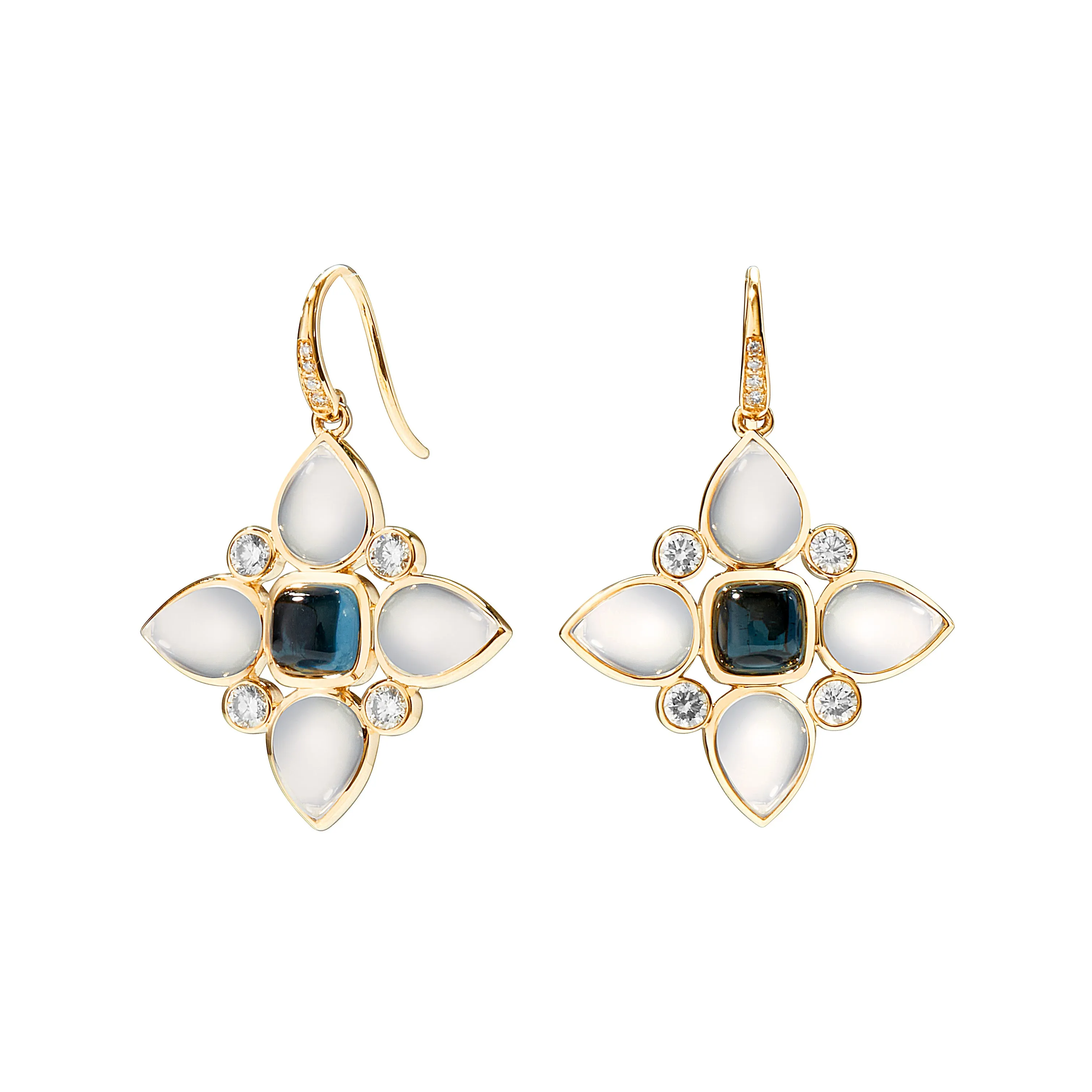 Moon Flower Earrings