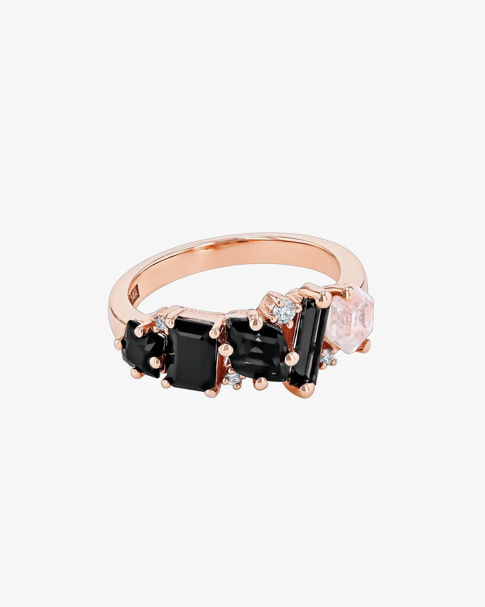 Nadima Blend Black Ombre Ring