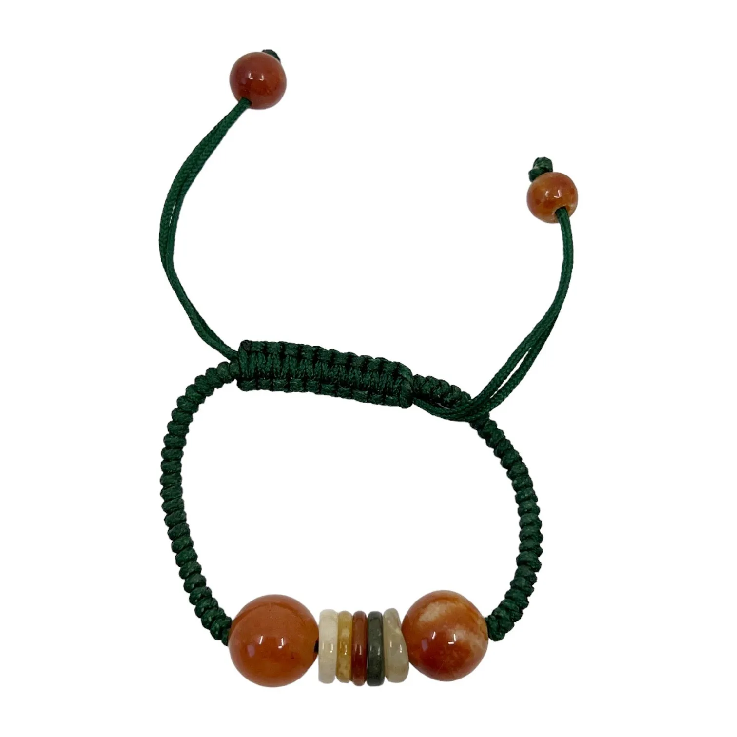 Natural Jade bead cord bracelet