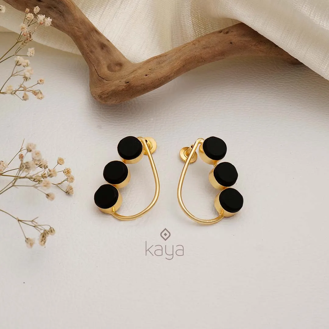 Natural Raw Stone Earrings (color option) - KE100745