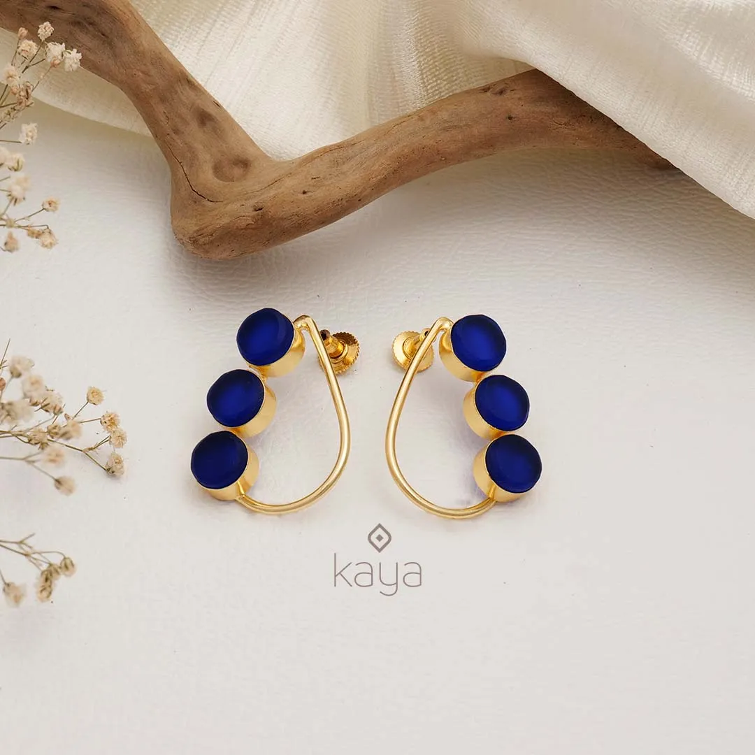 Natural Raw Stone Earrings (color option) - KE100745