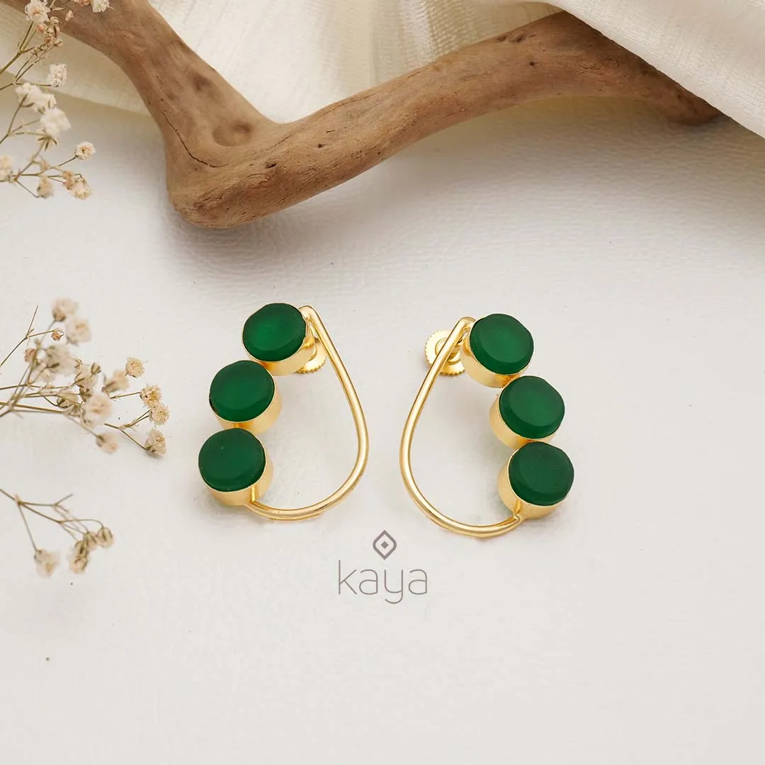 Natural Raw Stone Earrings (color option) - KE100745