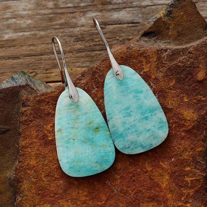 Nginyal Amazonite Drop Earrings