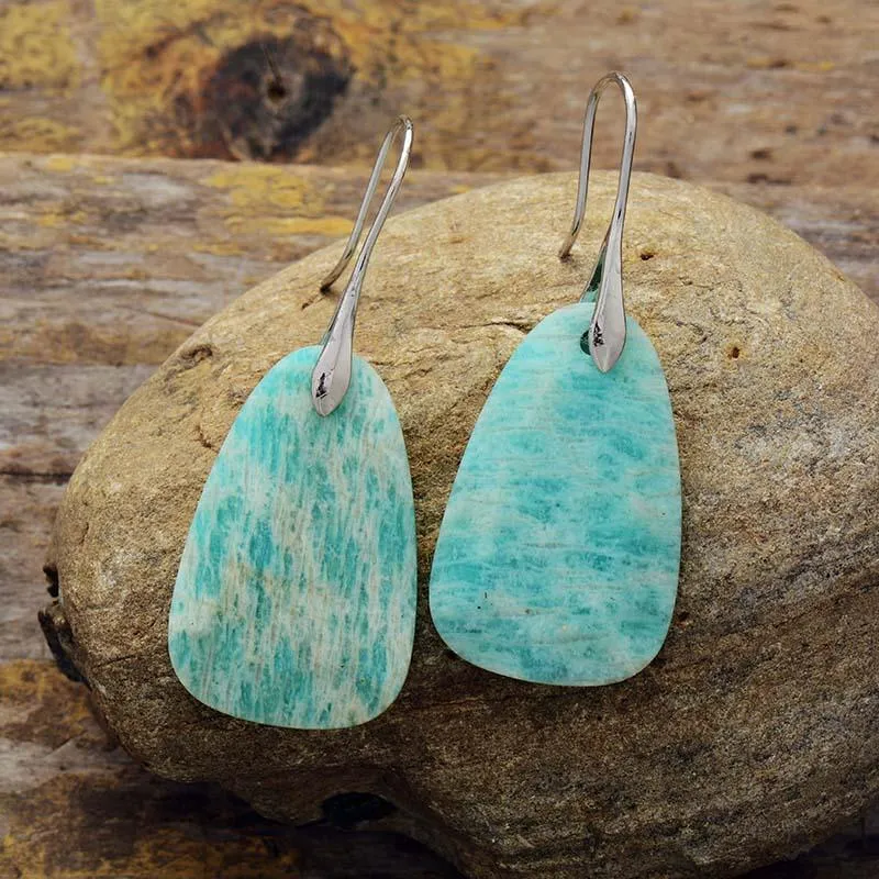 Nginyal Amazonite Drop Earrings