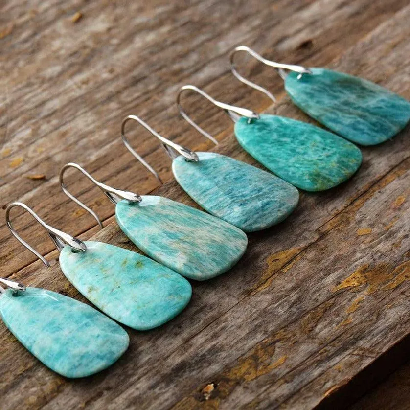 Nginyal Amazonite Drop Earrings