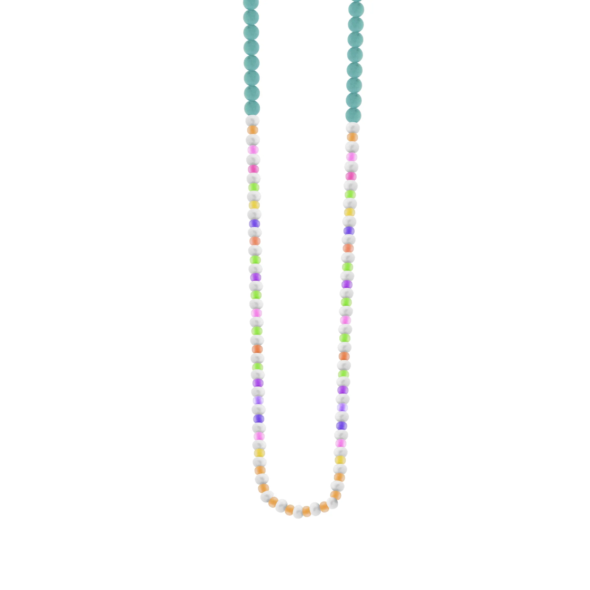 Pearl, Gemstone, and Glass Beaded Necklace