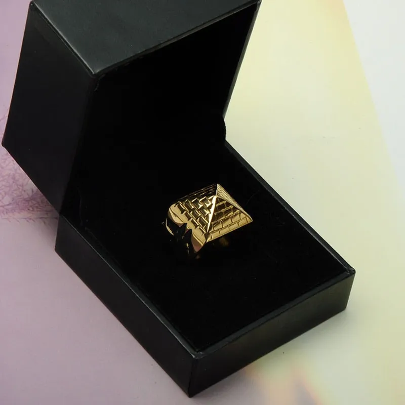 Pyramid Ring Stainless Steel