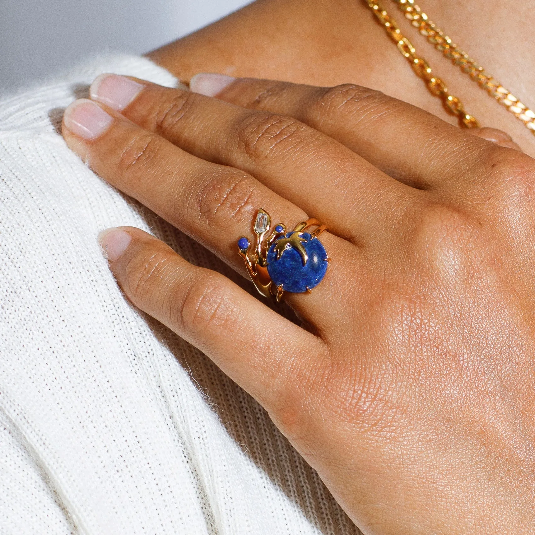 Ray of Light Lapis Ring