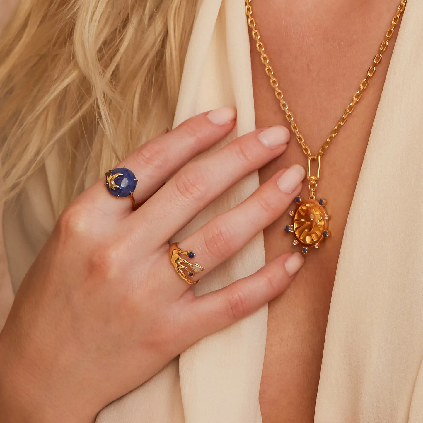 Ray of Light Lapis Ring