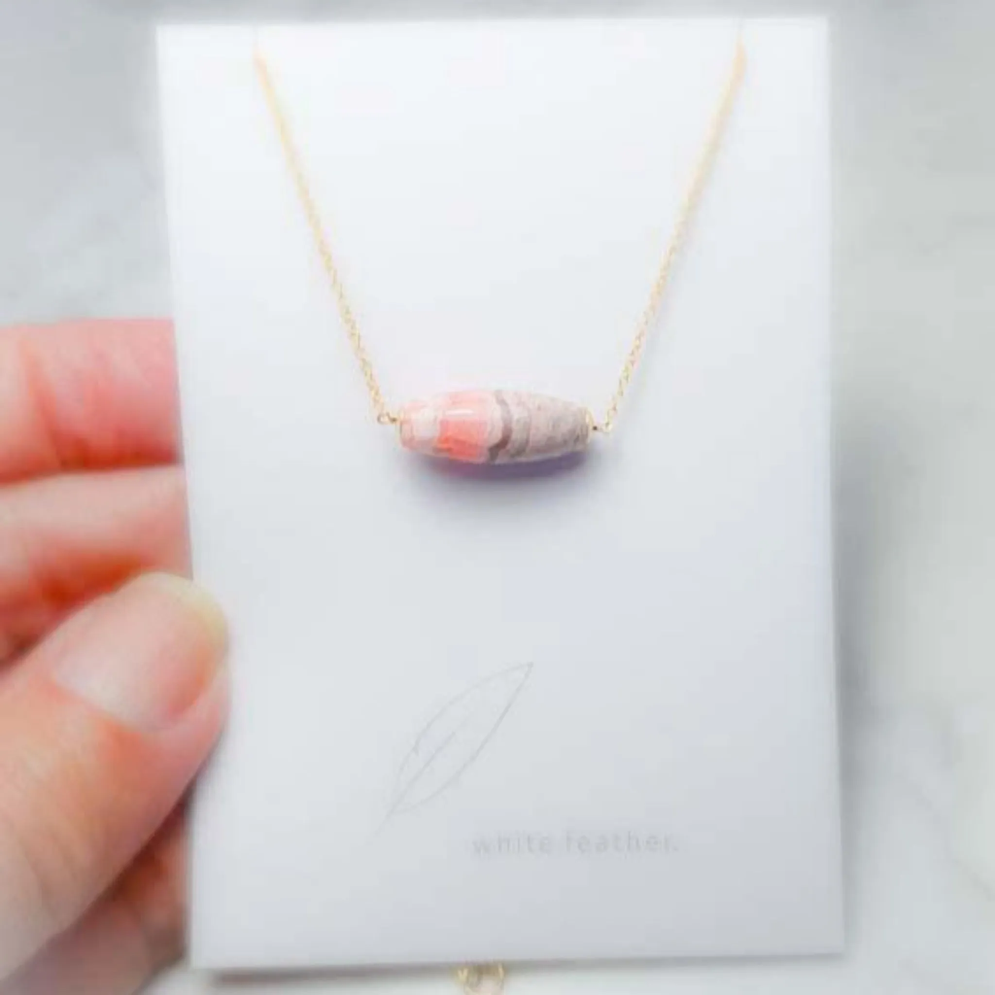 Rhodochrosite Necklace / Gemstone