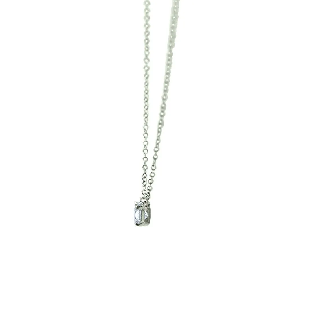 Ritz Round CZ Silver Pendant | 5mm