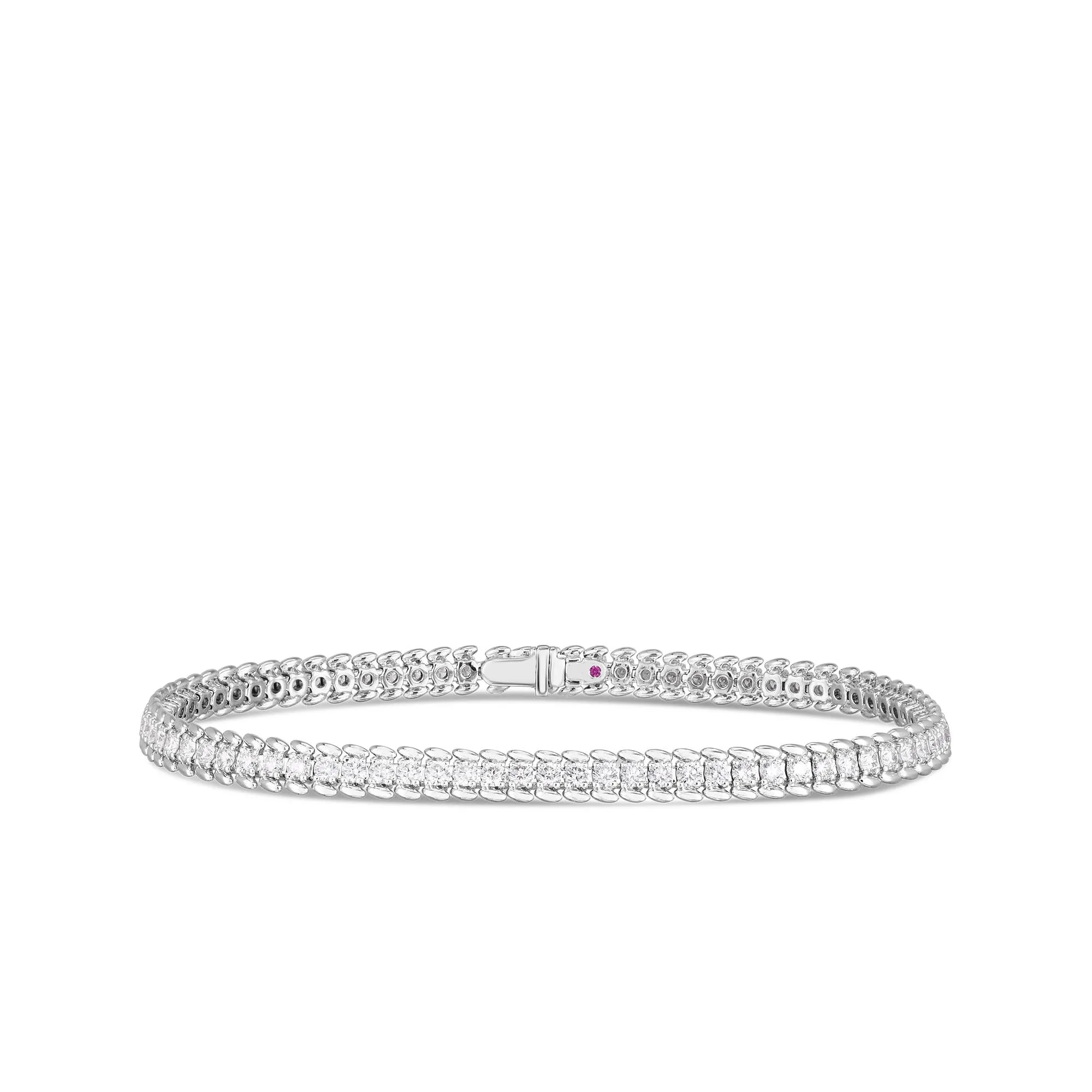 Roberto Coin 18k White Gold Classic Diamond Tennis Bracelet