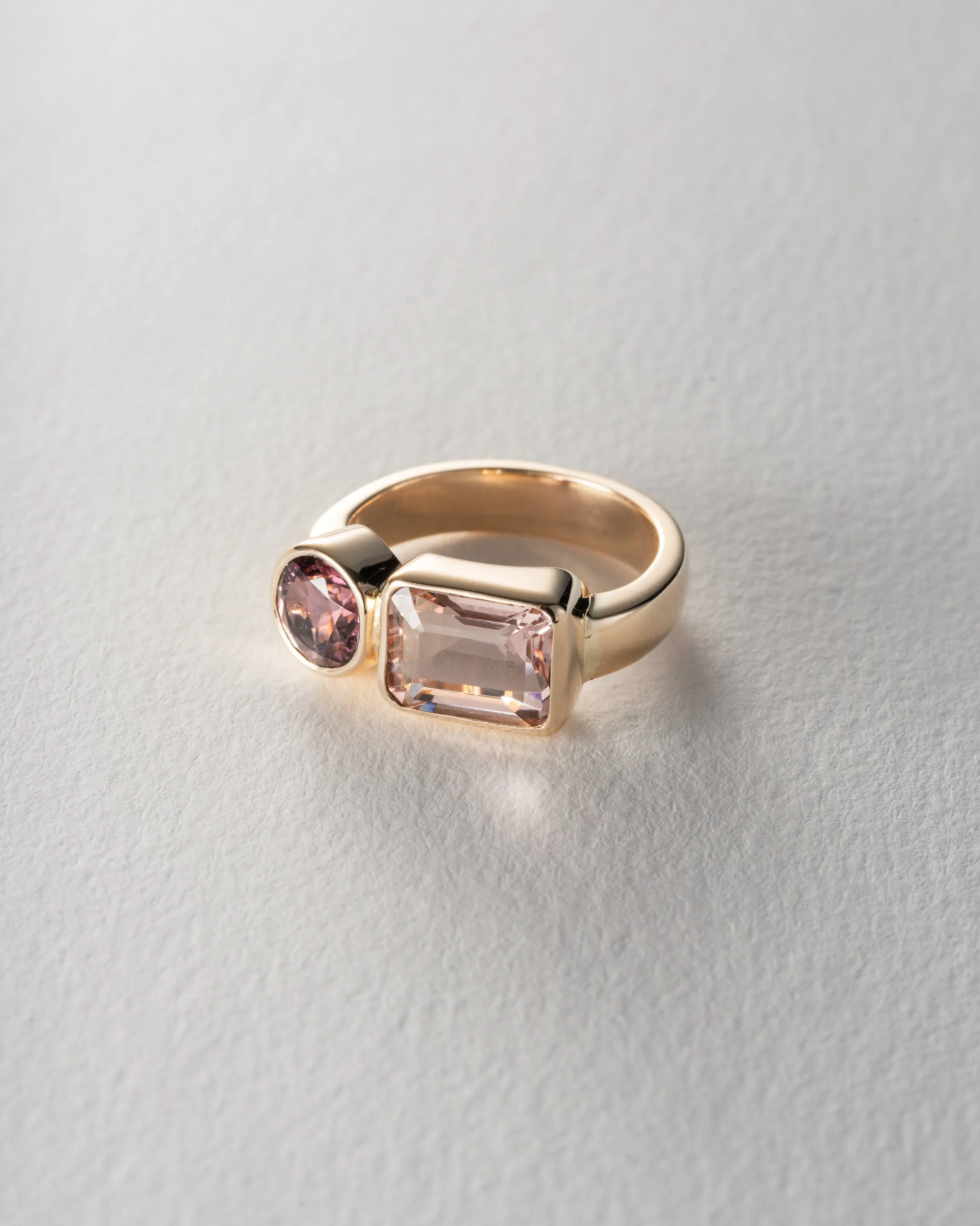 Rosé Twin 14K Yellow Gold Band