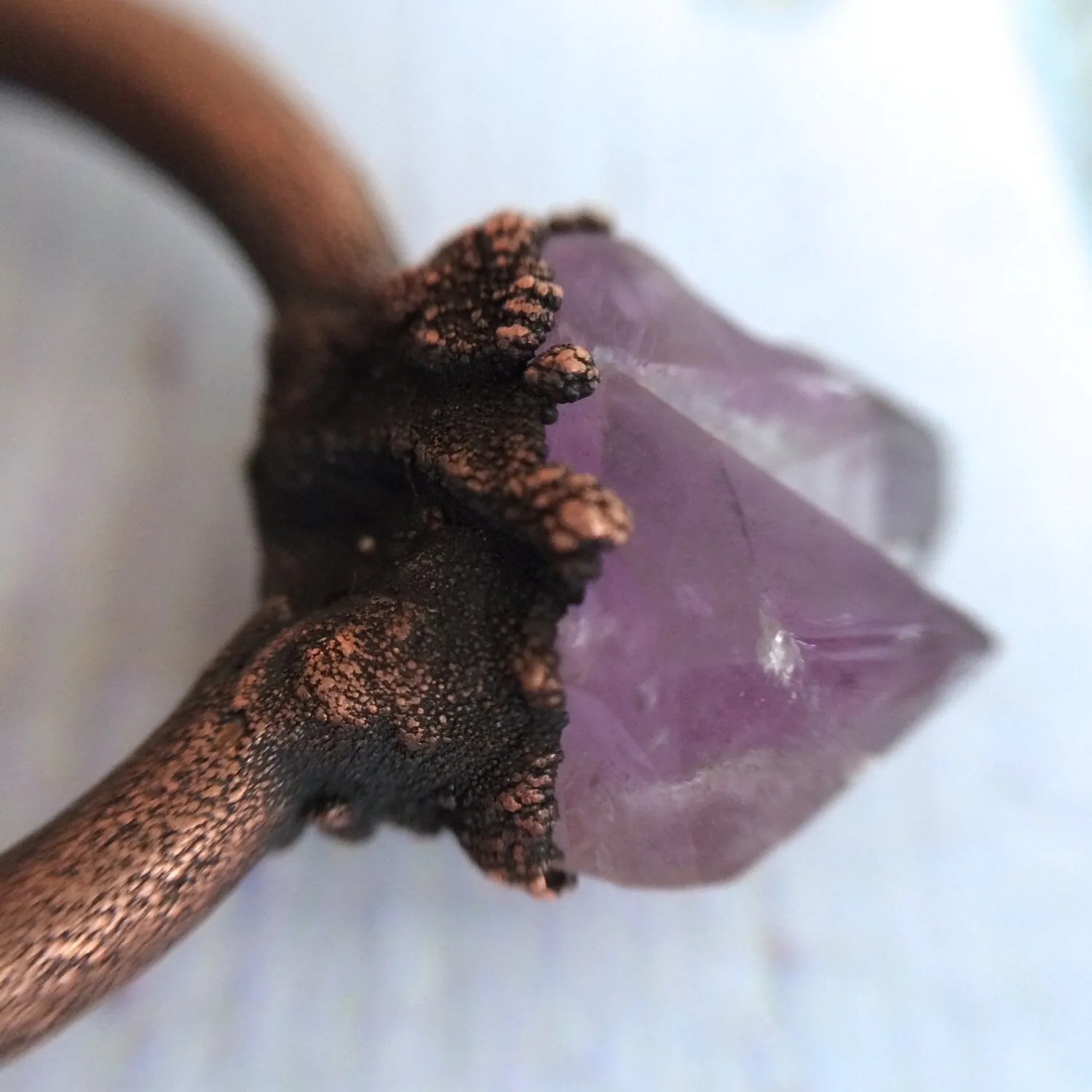 SALE amethyst ring | Amethyst crystal ring