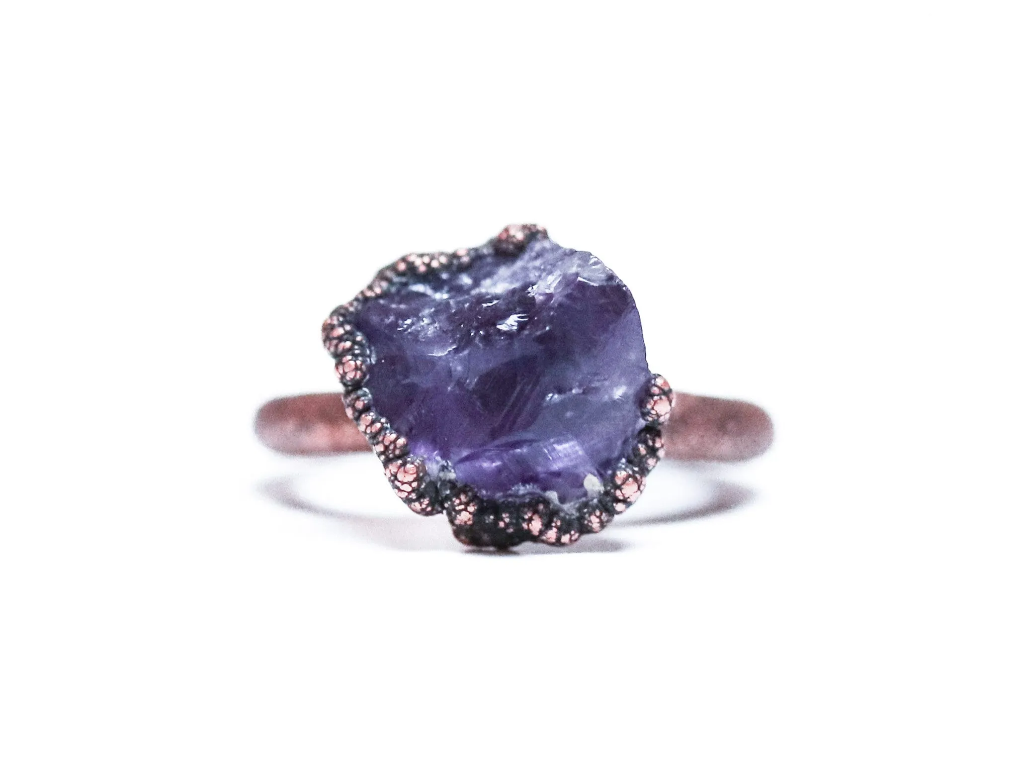 SALE amethyst ring | Amethyst crystal ring