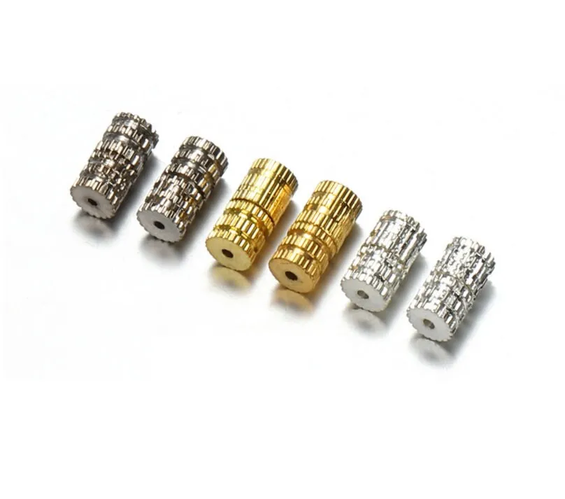 Screw Fastener End Cap, Cylinder Buckle Connector, Cord End Tips Closure, Bracelet Necklace Anklet Charm Gemstone Pendant Jewelry Making