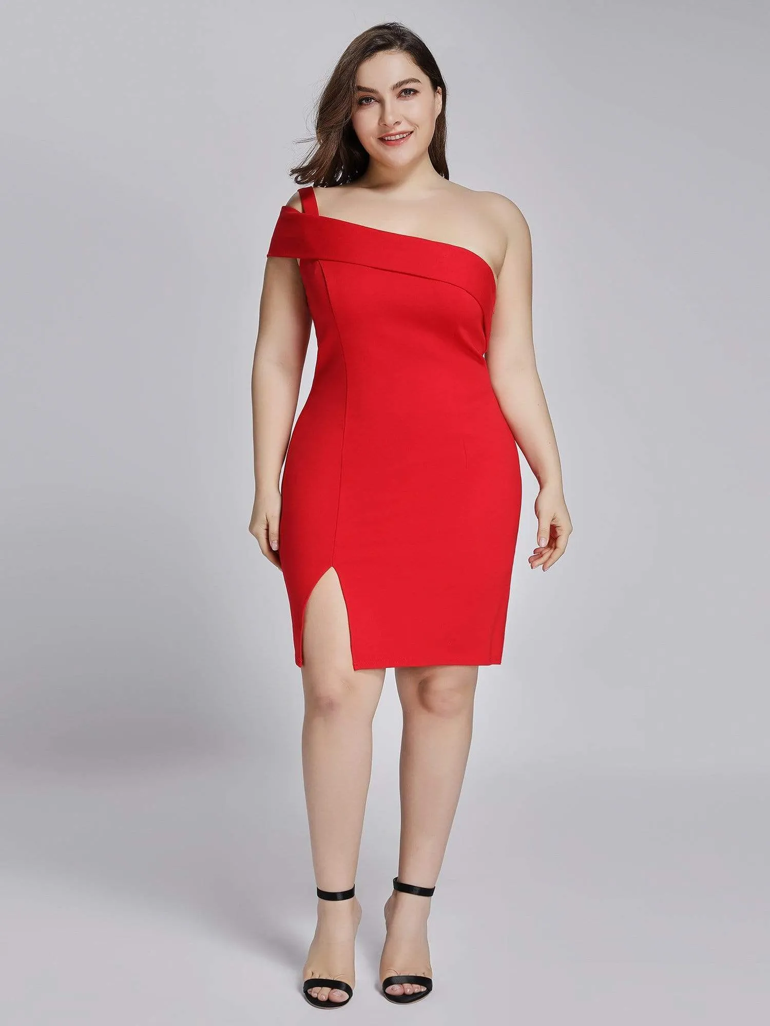 Sexy One Shoulder Short Cocktail Dress