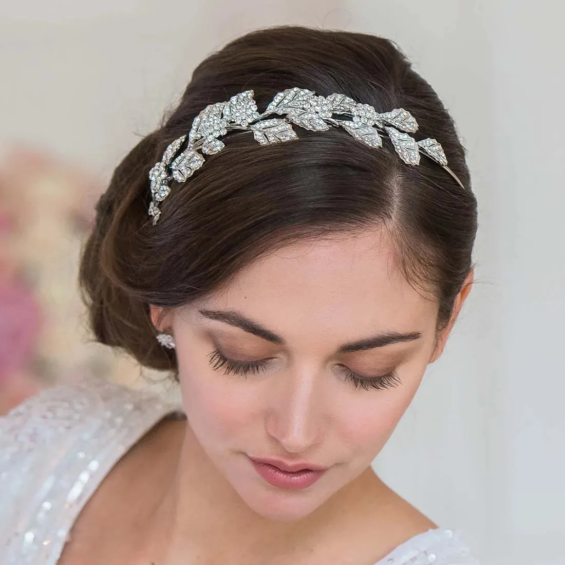 Silver Goddess Side Tiara