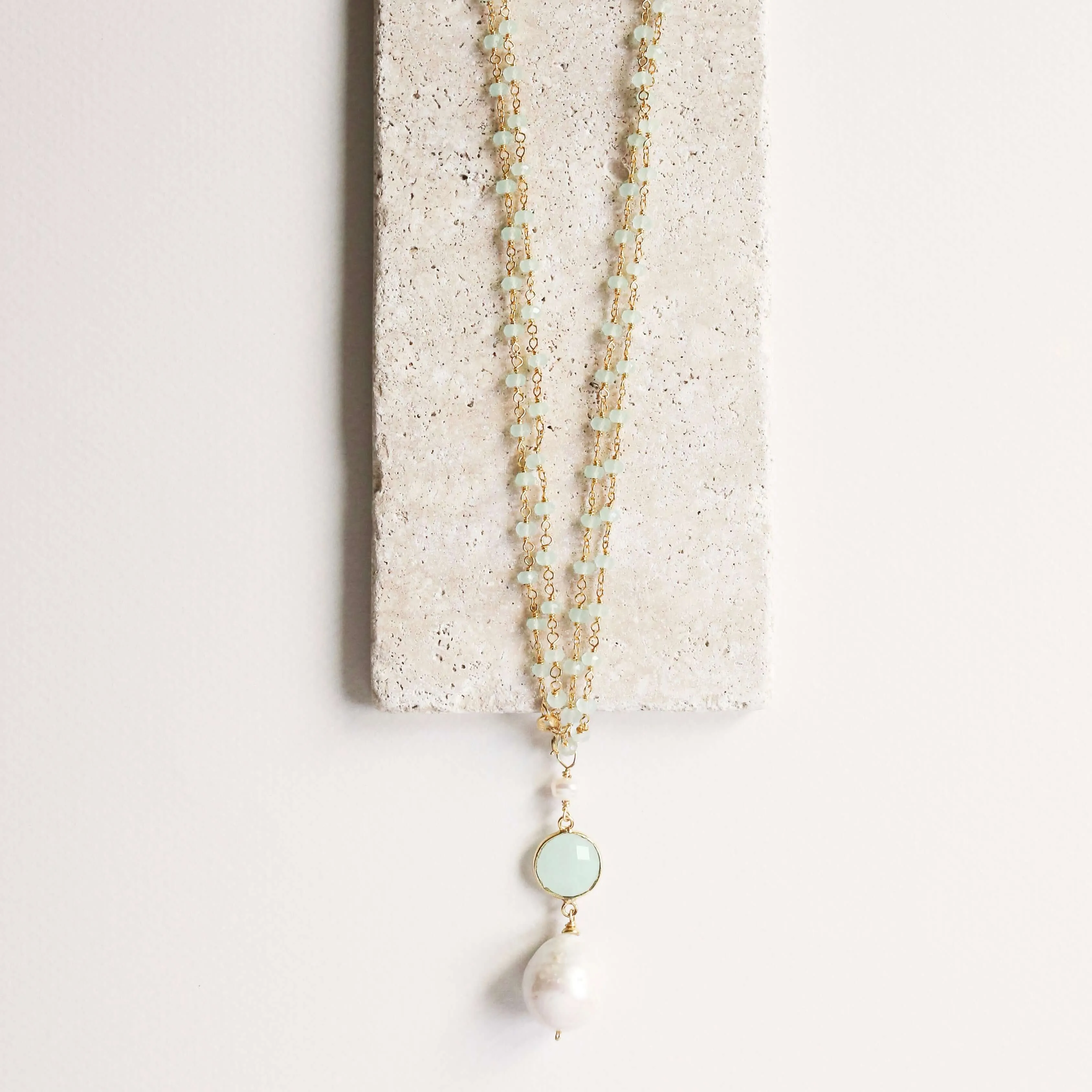 Smoky Quartz Pearl Convertible Necklace