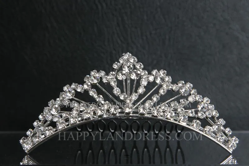 Sparkling Rhinestone Tiara (5 Diff. Colors)