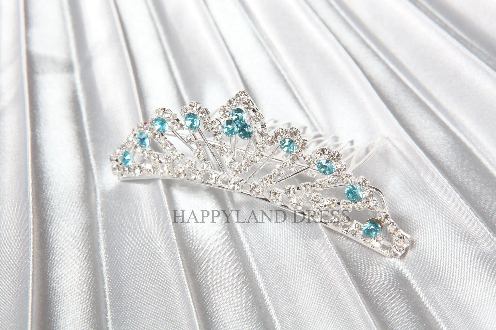 Sparkling Rhinestone Tiara (5 Diff. Colors)