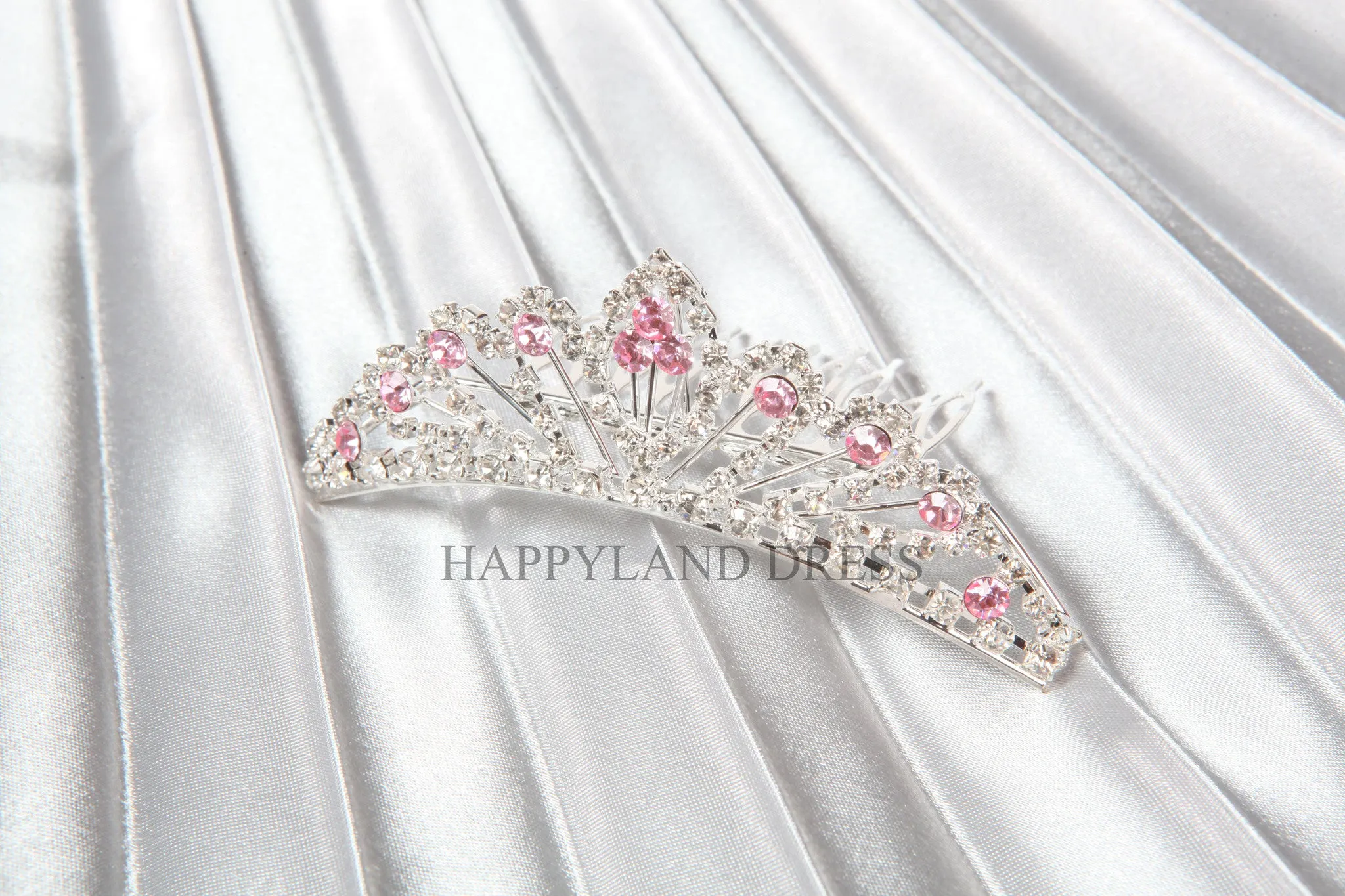 Sparkling Rhinestone Tiara (5 Diff. Colors)